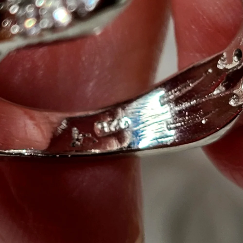 Moissanite 3 Carat Blue Solitare Ring